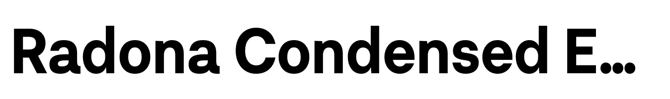 Radona Condensed Ex Bold